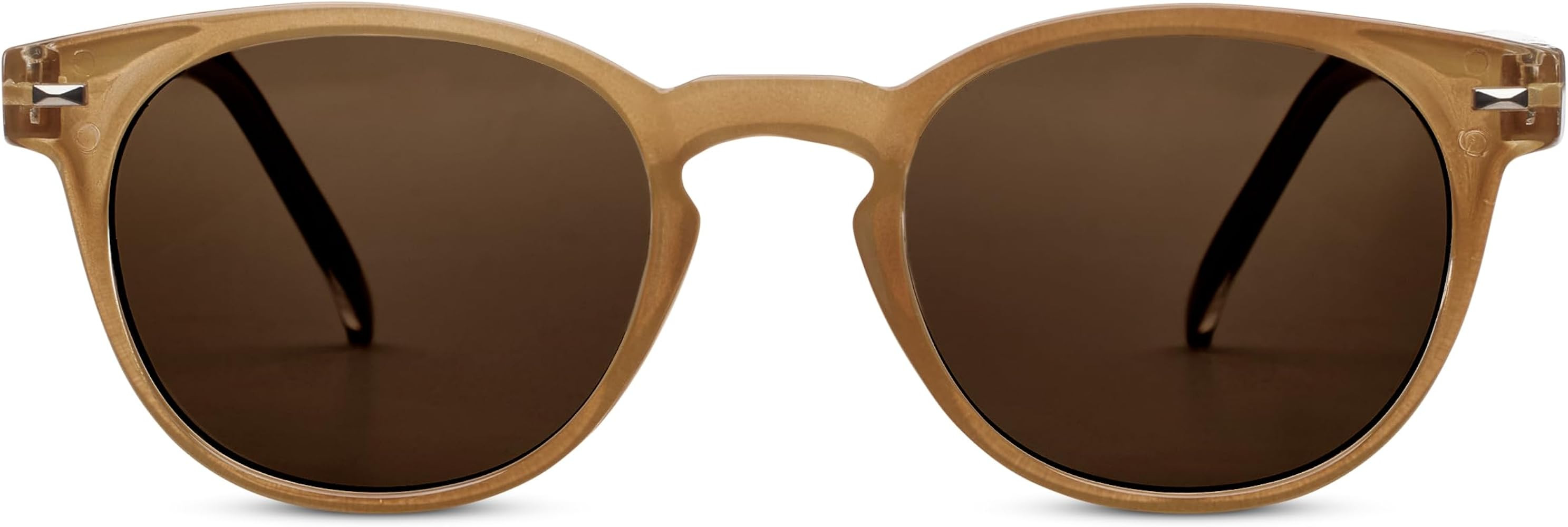 Peepers by PeeperSpecs Bohemian Round Sunglasses, Amber-Polarized, No Correction, 47 + 0 | Amazon (US)