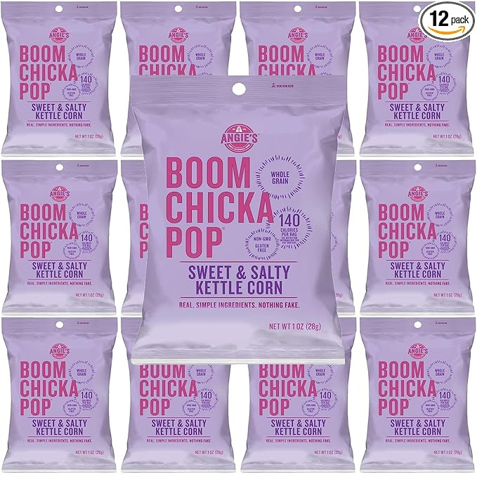Monocorn Packed Boom Chicka Pop Sweet and Salty Kettle Corn, 1oz Bags, Pack of 12 | Amazon (US)