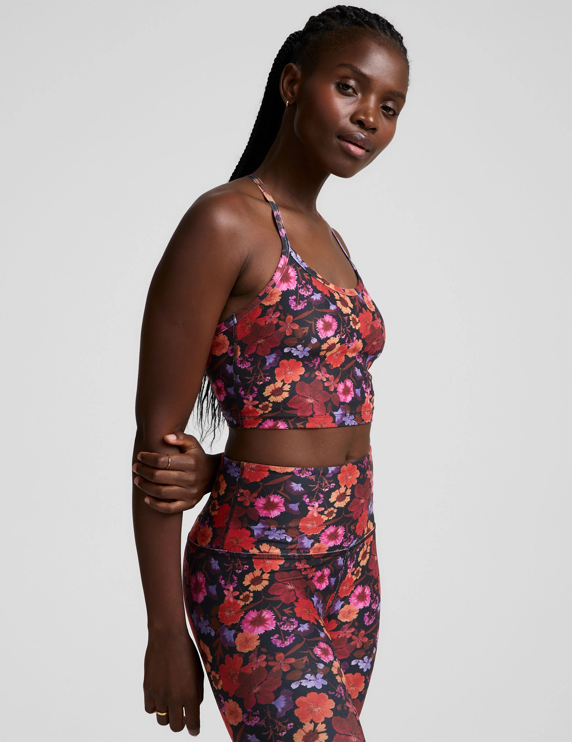 Summer Bouquet SoftMark Slim Racerback High Cropped Tank | Beyond Yoga | Beyond Yoga