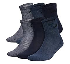 adidas Men's Athletic Cushioned Quarter Socks (with Arch Compression for a Secure Fit (6-Pair) | Amazon (US)
