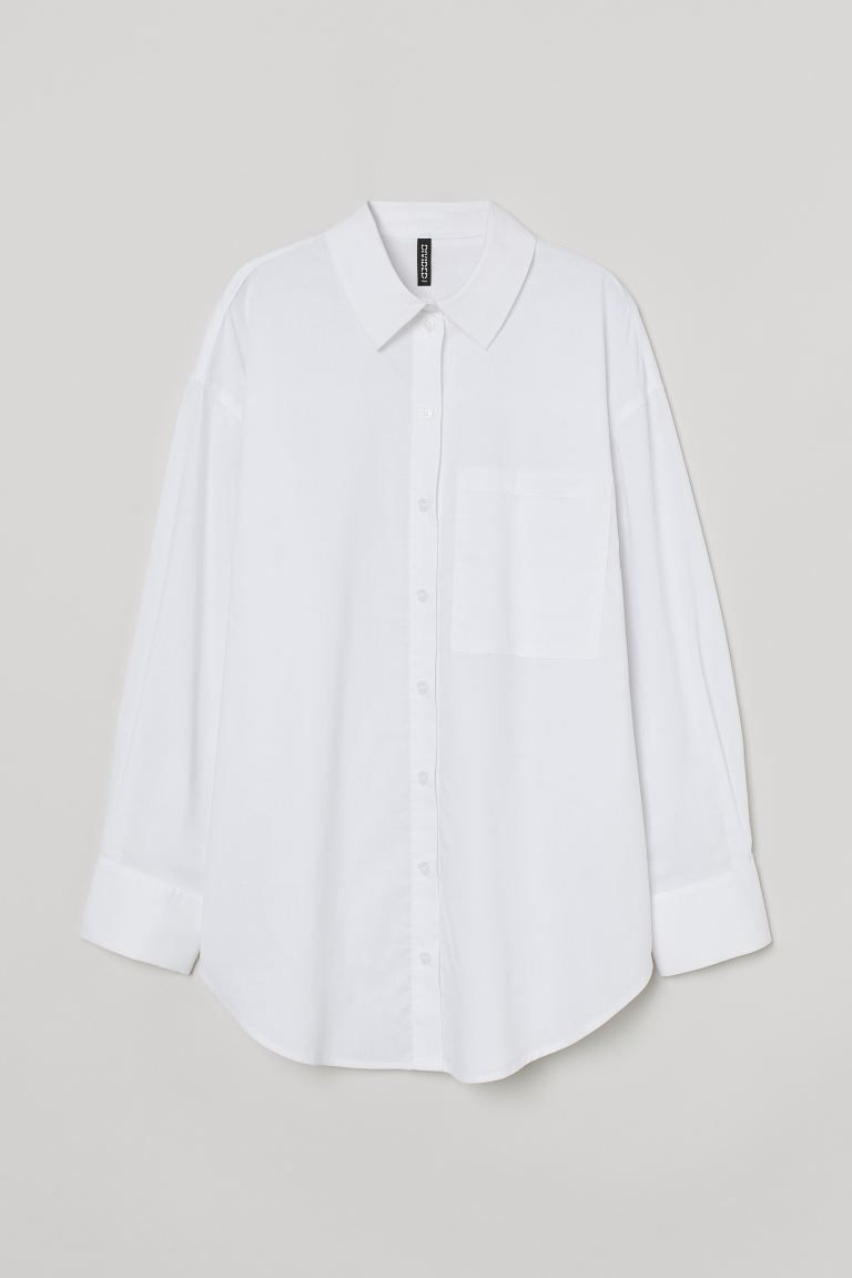 Oversized Cotton Shirt | H&M (US + CA)