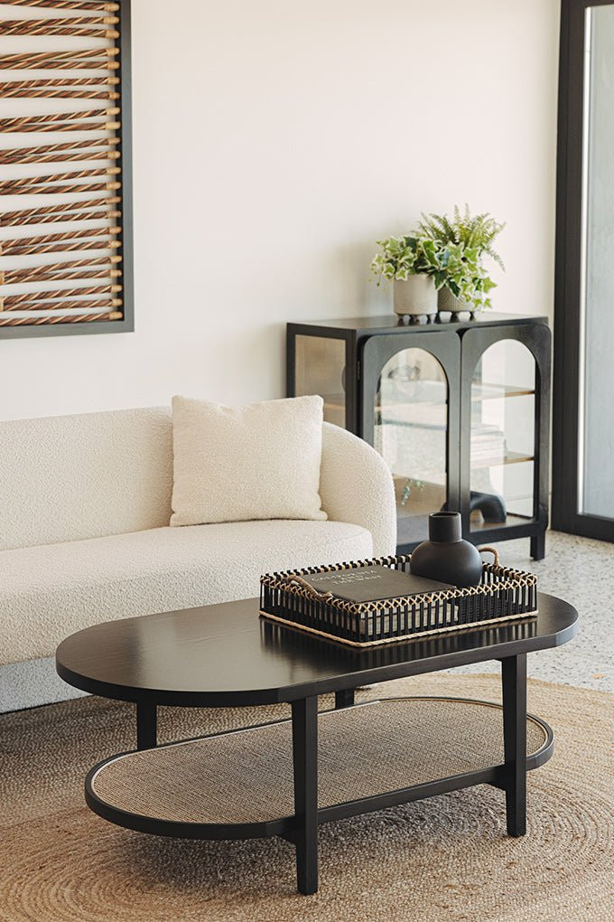 Easton Cane Coffee Table | Cura Home