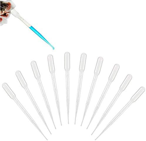 100pcs Plastic Disposable Transfer Pipettes - 3ml Plastic Calibrated Graduated Eye Dropper Suitab... | Amazon (US)