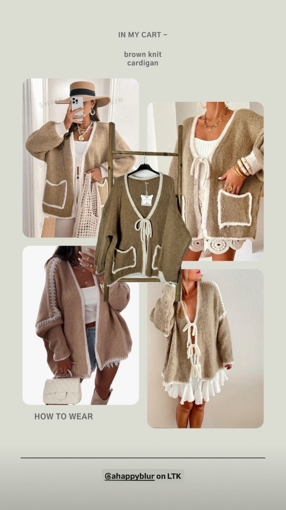 How to wear an oversized knit cardigan between summer and fall seasons🤎🍂🧸👢

#LTKFindsUnder50 #LTKStyleTip #LTKSeasonal