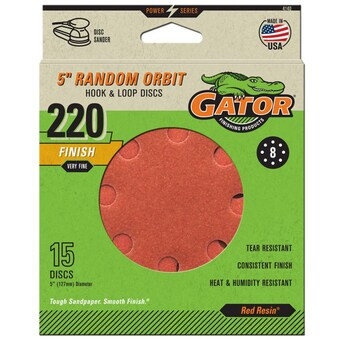 Gator 15-Piece Aluminum Oxide 220-Grit Disc Sandpaper | Lowe's