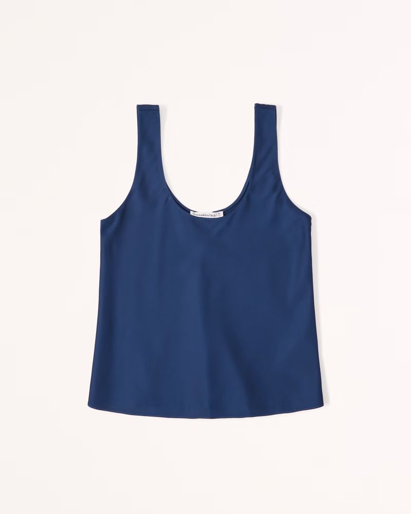 Satin Scoopneck Cami | Abercrombie & Fitch (US)