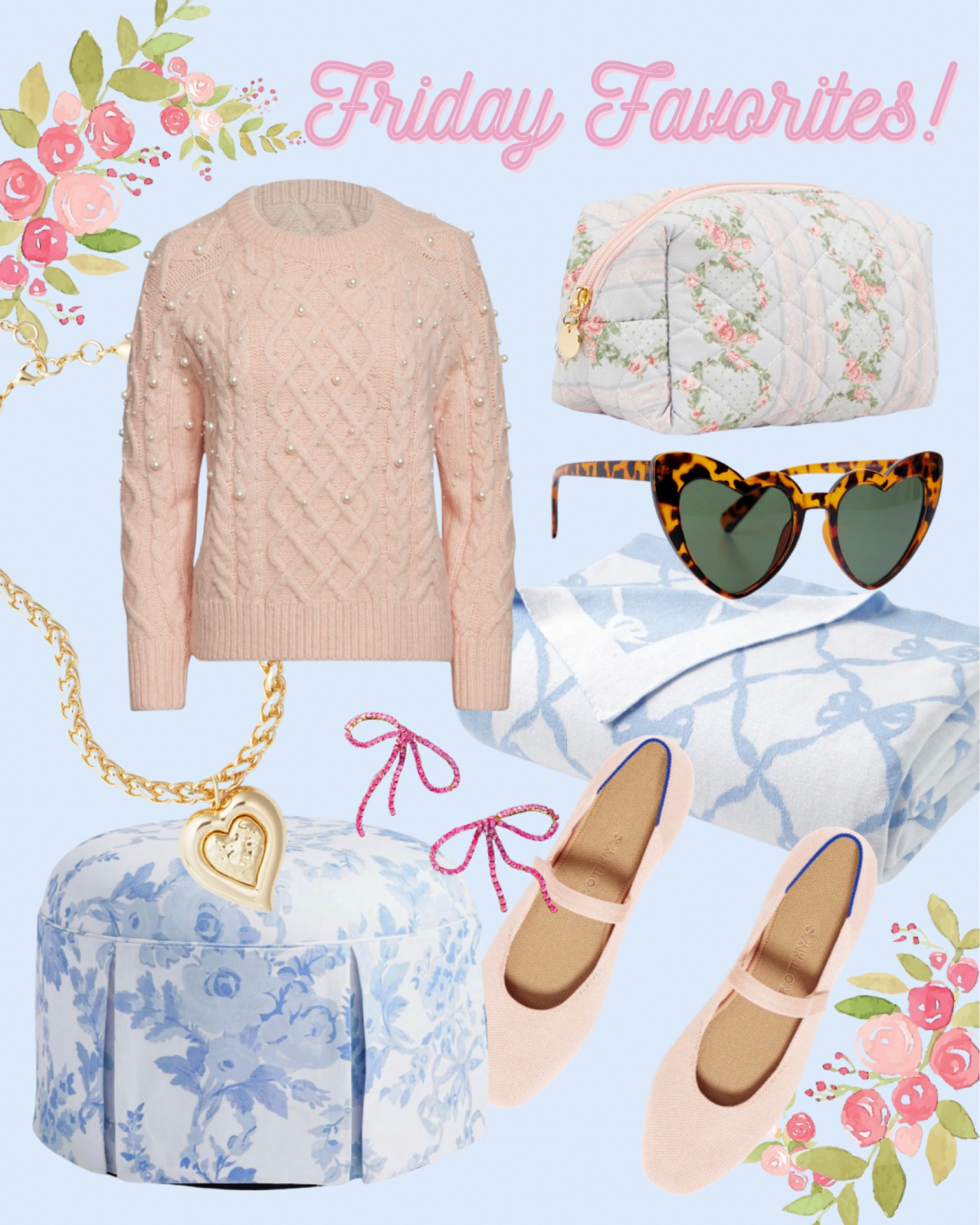 Pearl details, hearts, ballerina blush pink, blue and white, bows, LoveShacFancy…these are a few of my favorite things!

#LTKfindsunder50 #LTKshoecrush #LTKstyletip