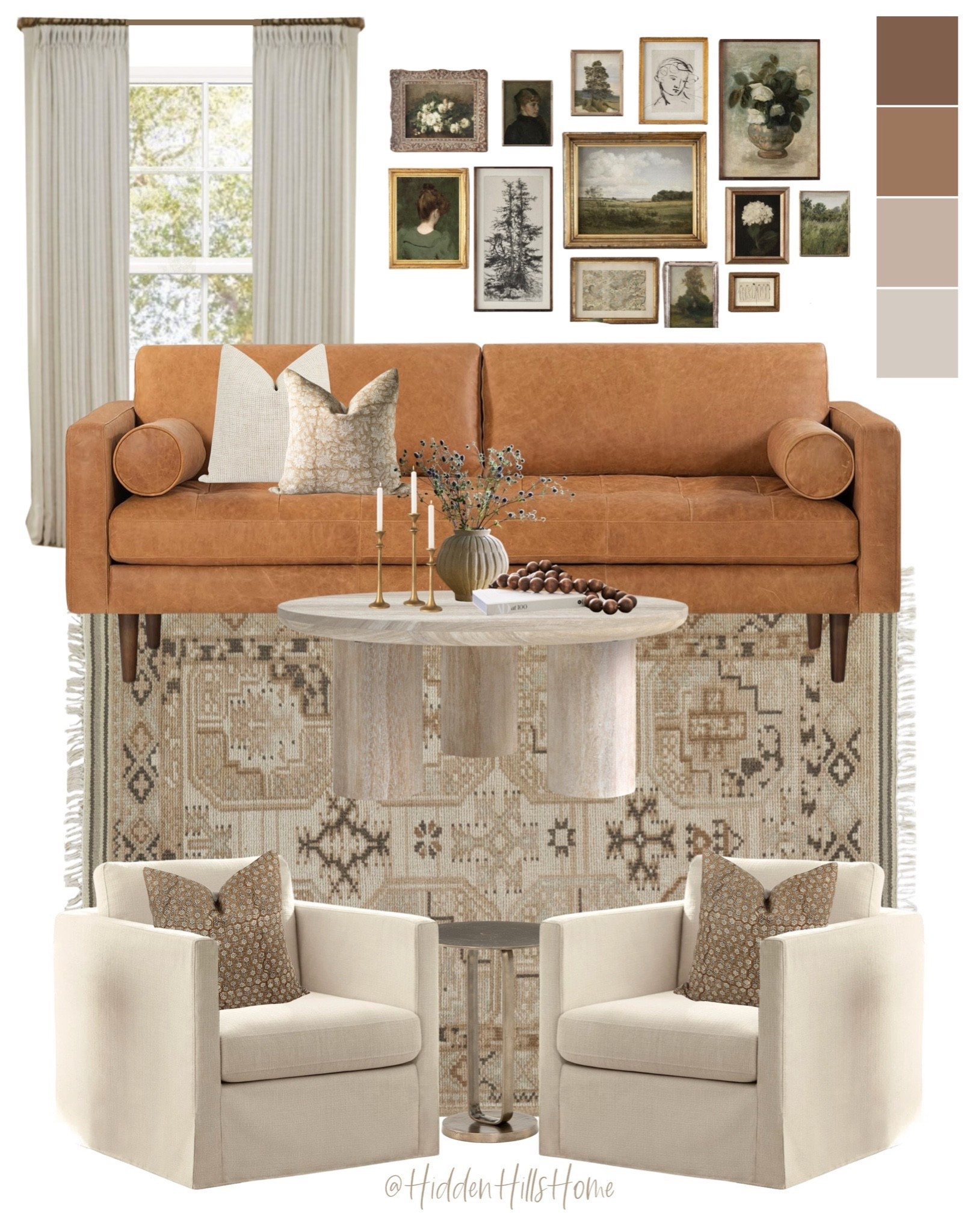 Affordable living room decor mood board, living room design ideas, living room inspiration, leather sofa #livingroom

#LTKHome #LTKSaleAlert