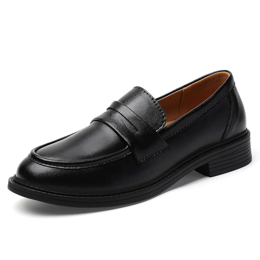 Loafers for Women Black Penny Loafer Business Casual Shoes Women's Loafers & Slip-Ons Ladies Flat... | Amazon (US)