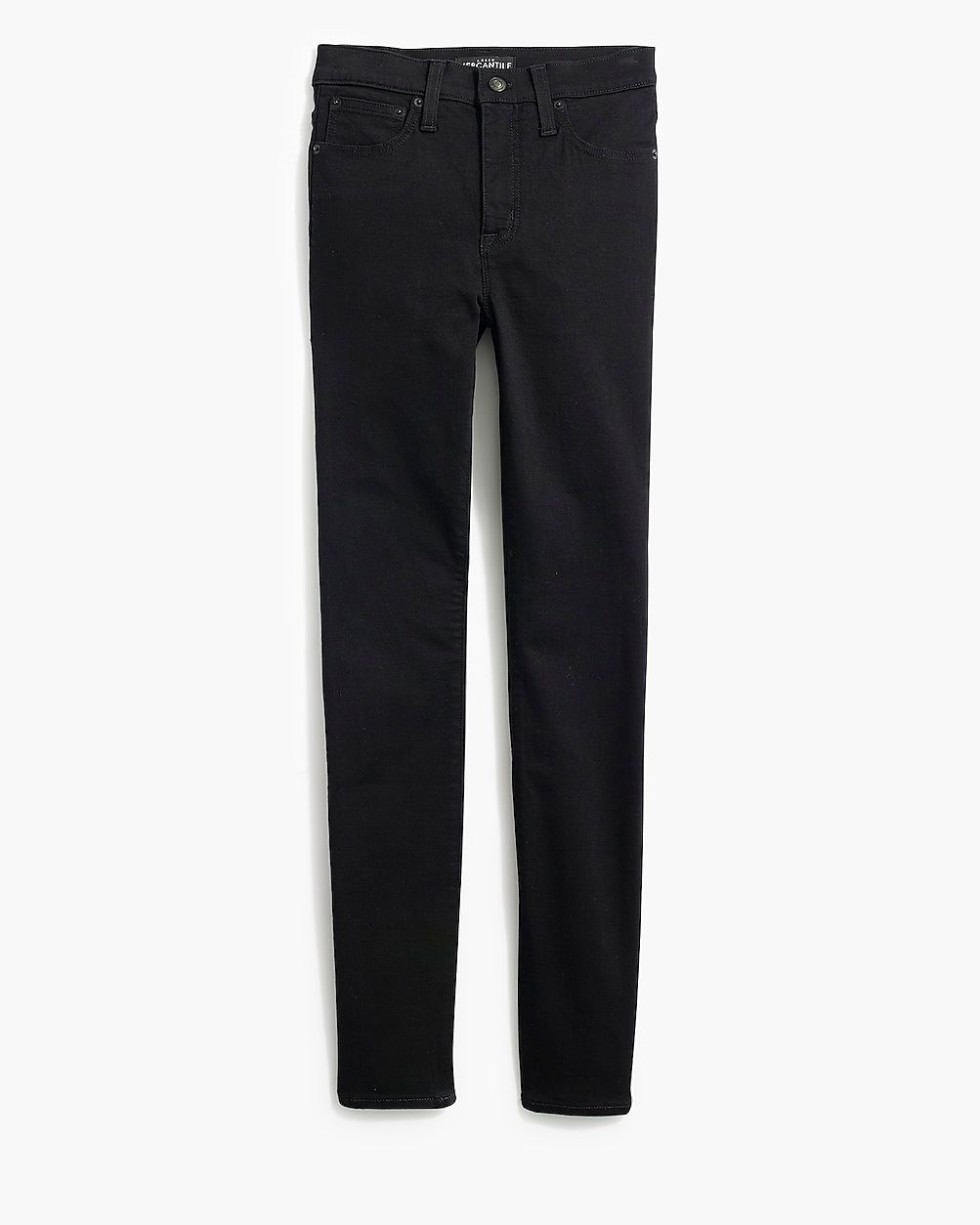 9" mid-rise black skinny jean in signature stretch | J.Crew Factory