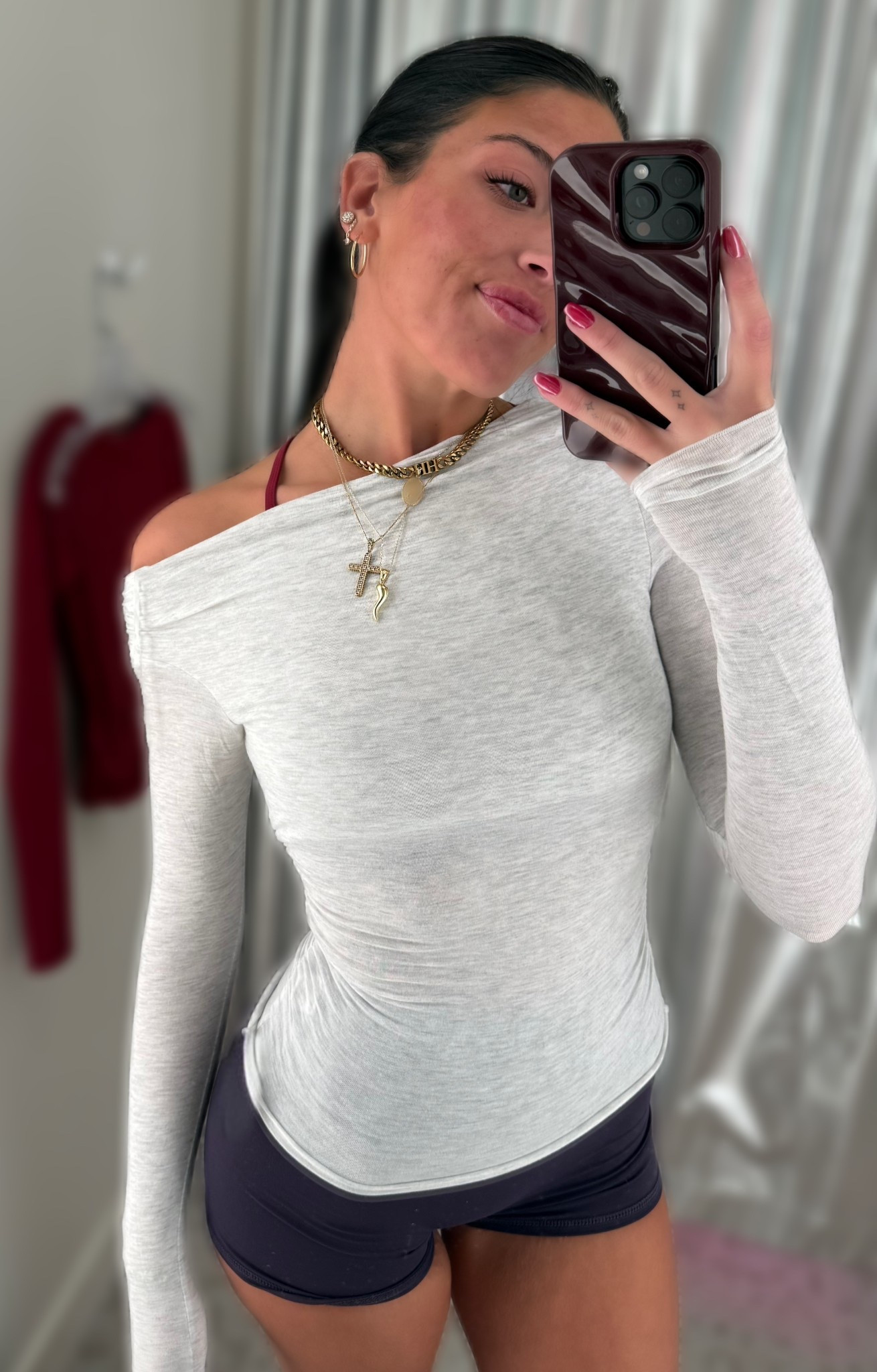 off the shoulder always makes it better

this top is so flattering and easy — throw it on with shorts, leggings, or denim and it instantly looks styled

soft, fitted, and just enough detail to make it not basic

linked it for you

#LTKootd #LTKgrwm #LTKdayinmylife