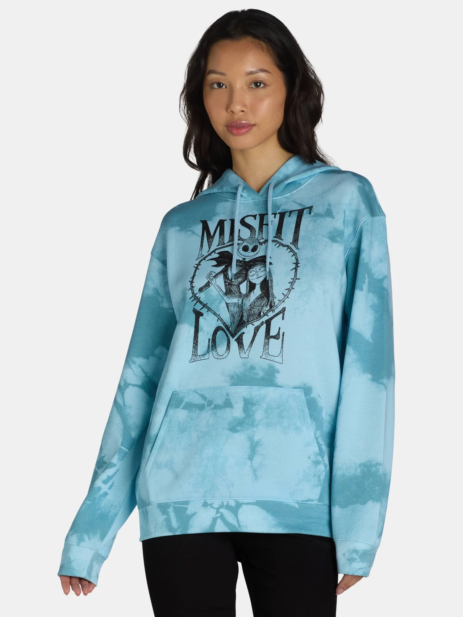 Nightmare Before Christmas Women's Halloween Graphic Hoodie with Long Sleeves, Sizes XXS-XXL - Wa... | Walmart (US)