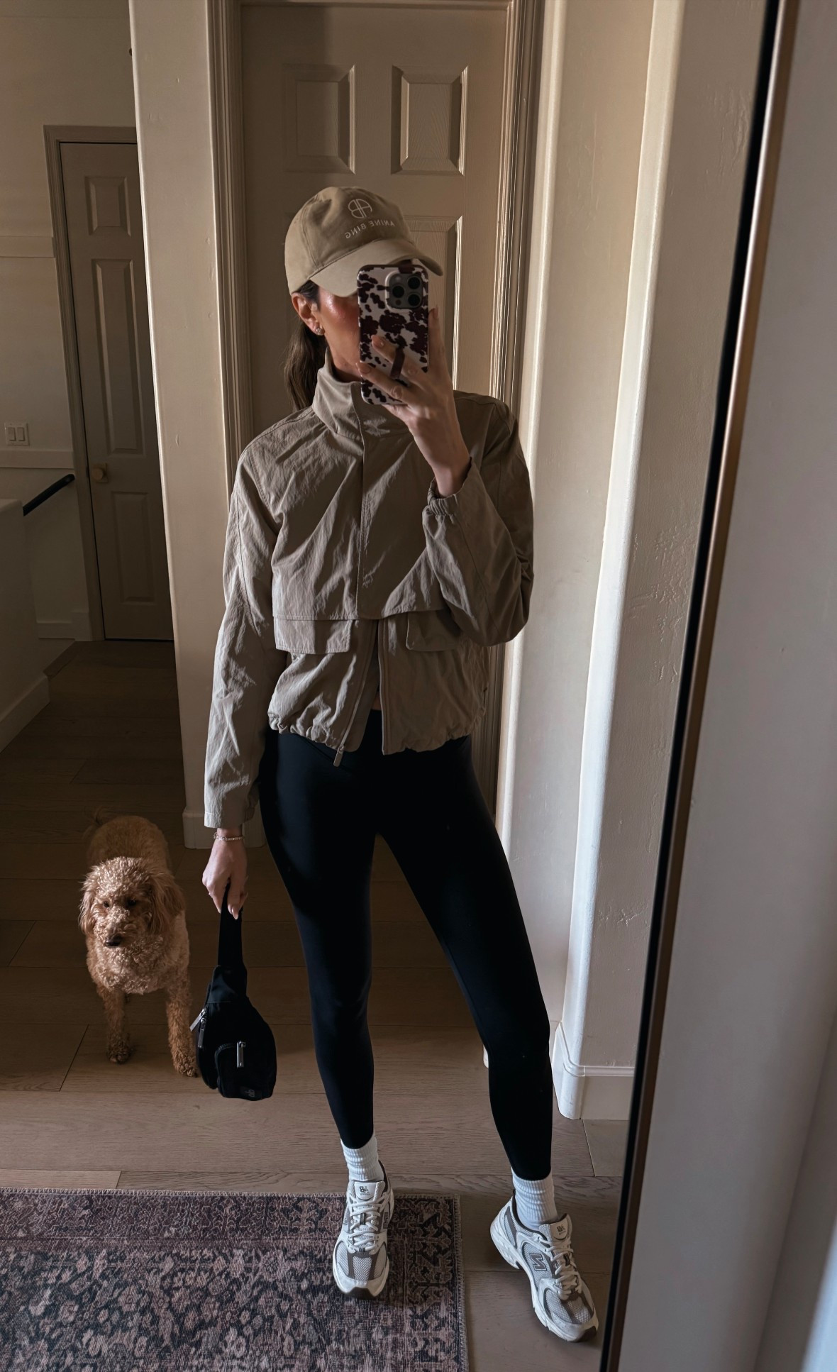 Dog walk fit. Got this jacket in Canada this past summer and it’s my go to for walks , hikes and easy to pack for travel. It has a hood in the collar as well. 



#LTKActive #LTKootd #LTKTall