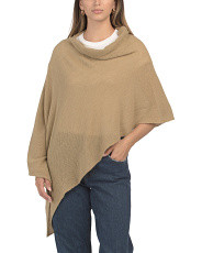 Lambswool Blend Lightweight Cowl Neck Poncho | Hats, Gloves & Scarves | Marshalls | Marshalls