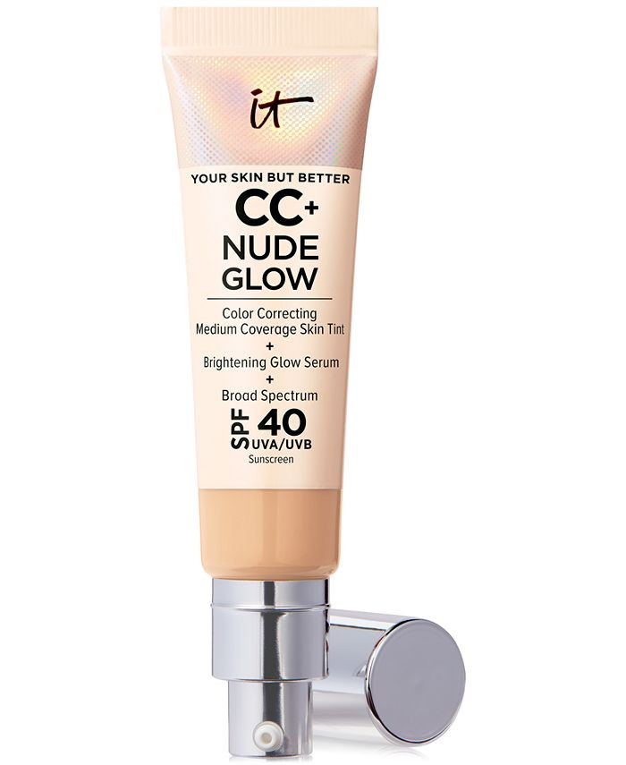 CC+ Nude Glow Lightweight Foundation + Glow Serum SPF 40 | Macys (US)