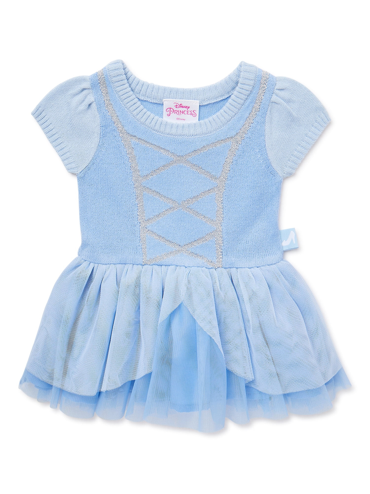 Disney Baby Girl Cinderella Cosplay Dress, Sizes 0/3 Months-6/9 Months | Walmart (US)