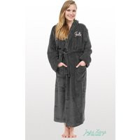 Personalized Hooded Fleece Robe, Bridesmaid Gift, Holiday Present, Bridal Party Cozy Hoodie Gift For | Etsy (US)