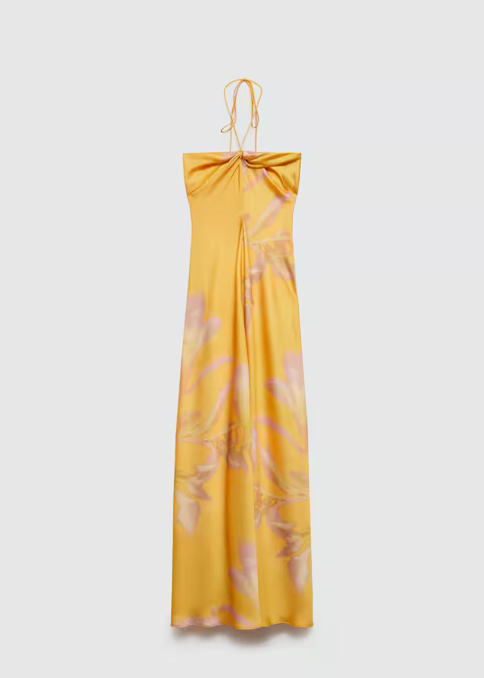 Printed satin dress -  Women | Mango USA | MANGO (US)