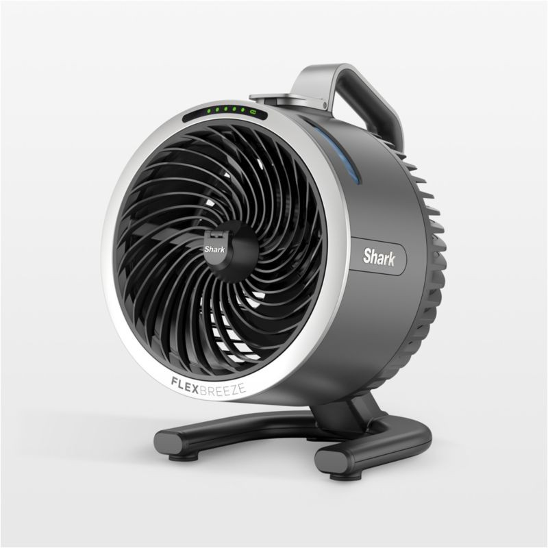 Shark FlexBreeze HydroGo Misting Portable Fan in Dark Grey + Reviews | Crate & Barrel | Crate & Barrel