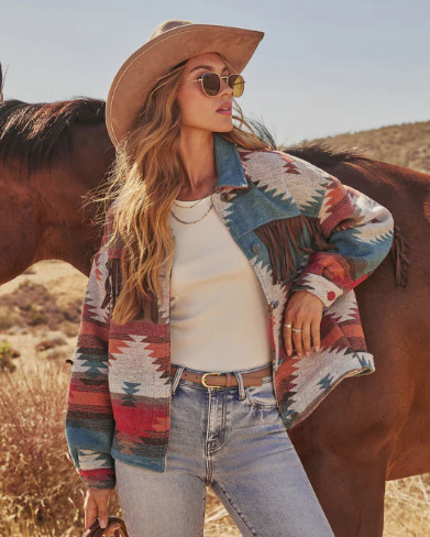 When your outerwear needs to do all the talking — enter the Morrow Aztec Printed Fringe Jacket (Blue Multi) ⚡️ This midweight wool-blend layer is rigid & lined, with a bold Aztec print + fringe trim that moves with you. Front button closures + waist tabs make it easy to style over a tee, sweater, or even a slip-dress when you want that western boho drama.

Care tip: hand wash cold & hang to dry so the fringe stays fresh and the lining retains shape.

Tap to shop because this one’s a showstopper & sizes are going fast!

#AztecJacket #FringeJacket #BohoOuterwear #StatementJacket #WesternVibes #FallFashion2025 #LayeringPiece #BlueMulti #BoldPrint #JacketWeather #ViciCollection #DailyDrop #CozyLayers #JacketStyle  

 #LTKFallSale #LTKSeasonal #LTKStyleTip