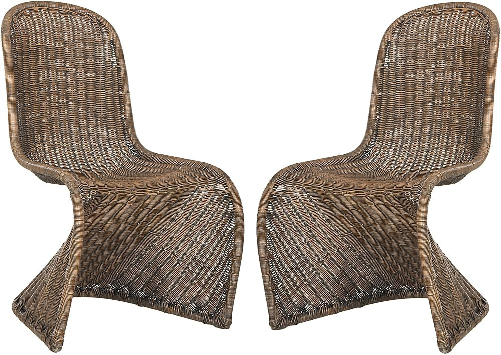 SAFAVIEH Home Collection Tana Wicker Side Chair | Amazon (US)