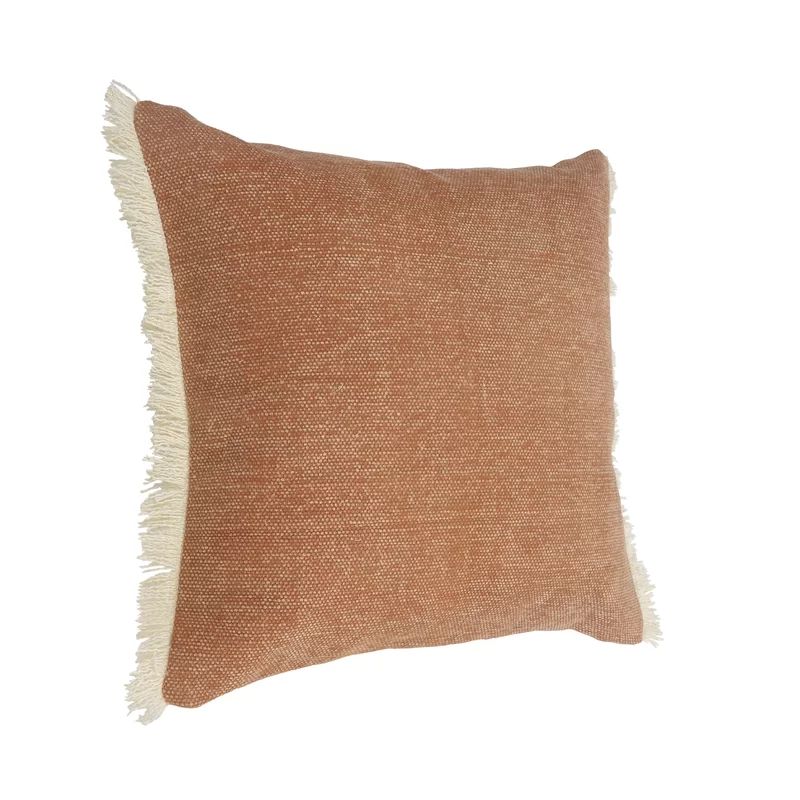 Haisley Fringed Cotton Throw Pillow | Wayfair North America