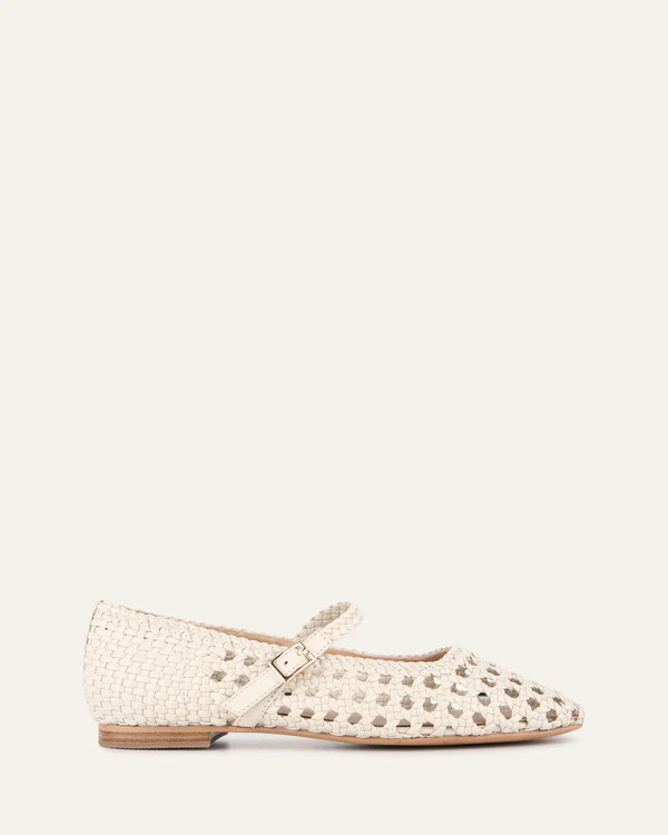 WILLIS CASUAL FLATS OFF WHITE LEATHER | Jo Mercer (AU)