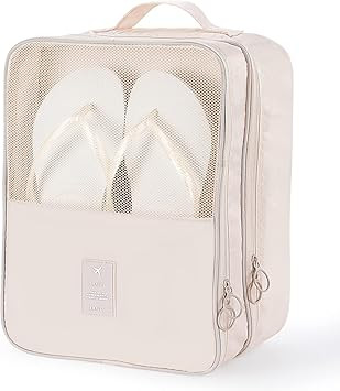 Shoe Bags for Travel, Holds 3 Pair of Shoes Travel Bag for Packing, Travel Essentials for Flying ... | Amazon (US)