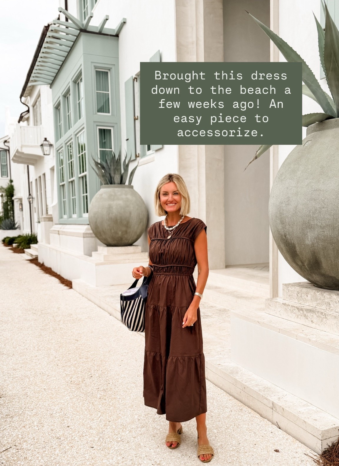 This dress has quickly become a favorite of mine! So many ways to style & it comes in several colors! Wearing S.

Loverly Grey, Amazon find, Amazon fashion, brown maxi dress, summer dress, summer fashion, summer outfit ideas

#LTKootd #LTKSeasonal
