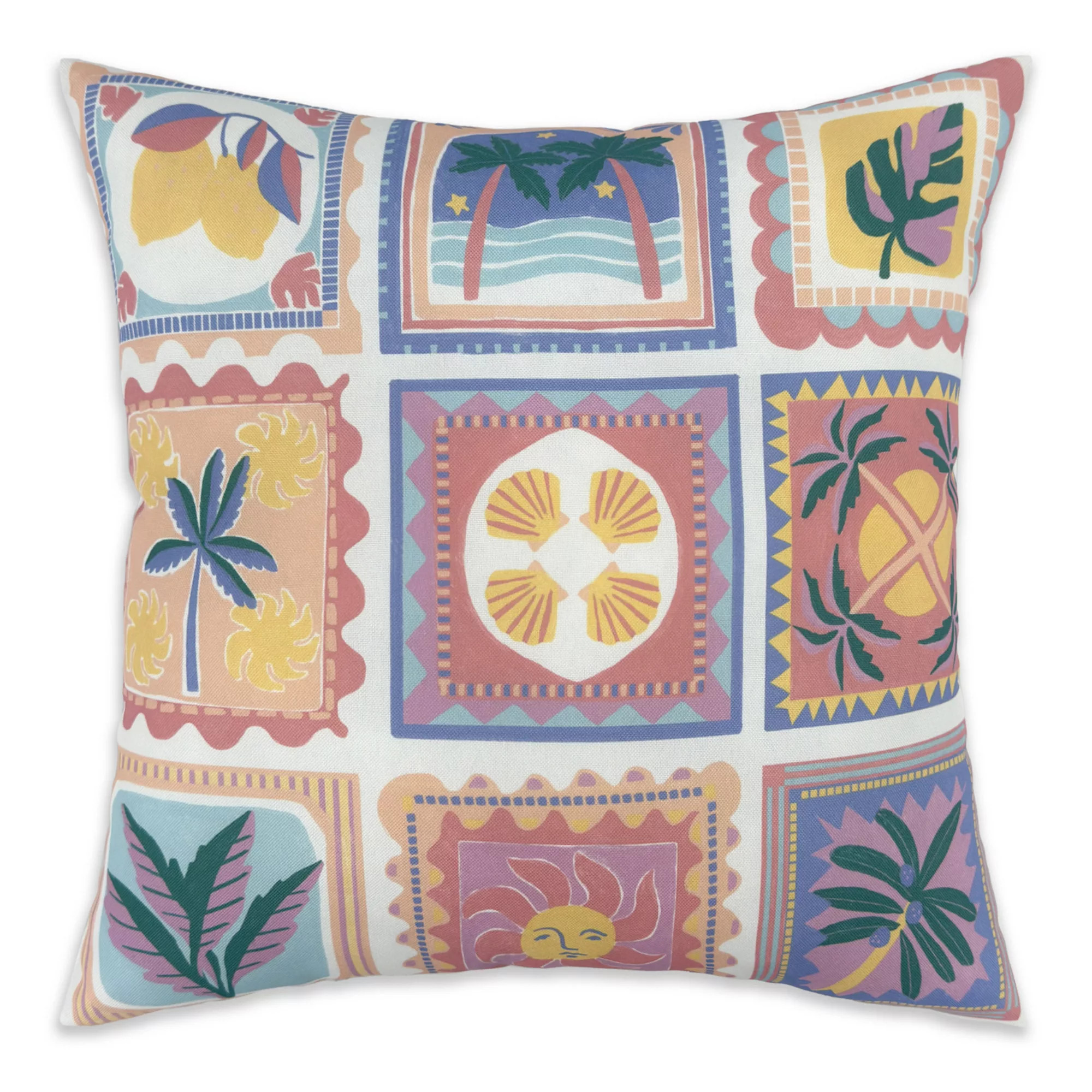 Sonoma Goods For Life® Pink Tropical Tiles Indoor / Outdoor Throw Pillow | Kohl's