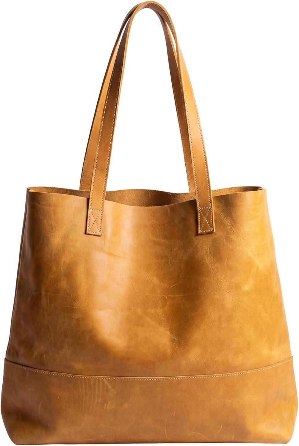 Leather Tote Bag for Women, Fits 16 Inch Laptop, Large Work Bag | Amazon (US)