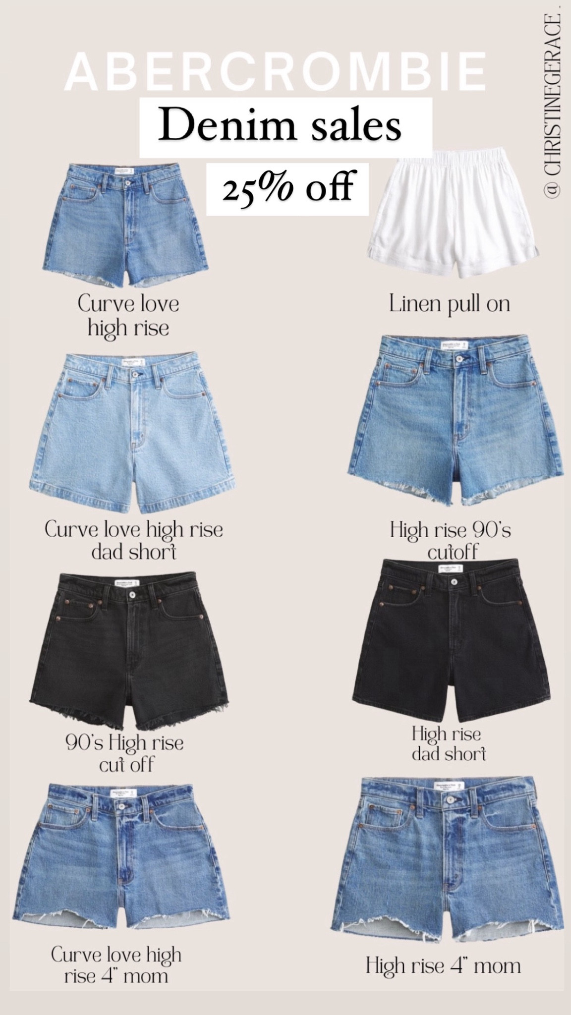 Abercrombie denim sales !! 25% off  & extra 15% off with code denimaf 

#LTKFindsUnder50 #LTKStyleTip #LTKxAF