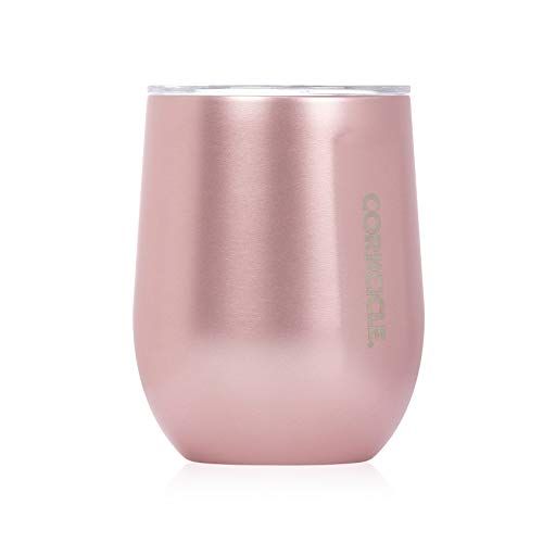 Corkcicle 12 oz Triple-Insulated Tumbler (Perfect for Coffee - Cocktails - Tea) - Rosé Metallic | Amazon (US)