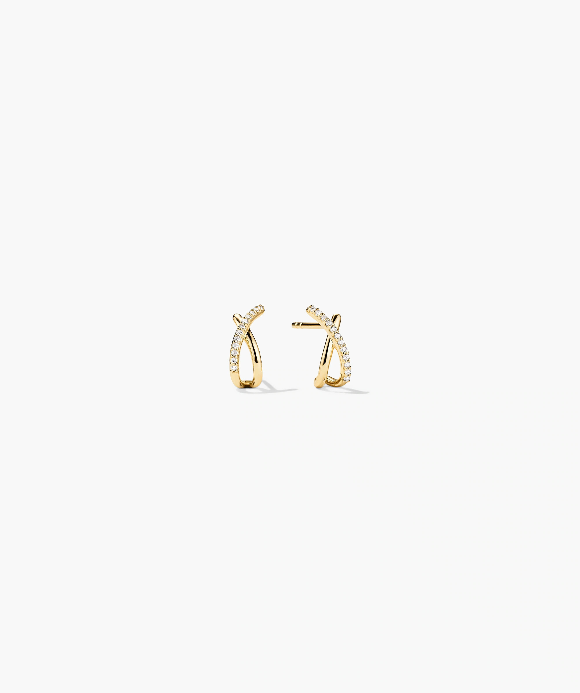 Pavé Diamond X Studs | Mejuri | Mejuri Fine Crew