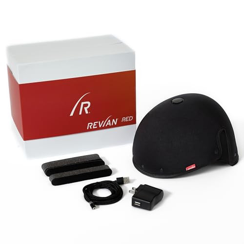 REVIAN Red Cap Hair Growth Device LED Wireless FDA Cleared Red Light Therapy for Hair Regrowth, Hair Loss Treatment for Men + Women, Thinning Hair Regrowth & Alopecia with Smartphone App | Amazon (US)