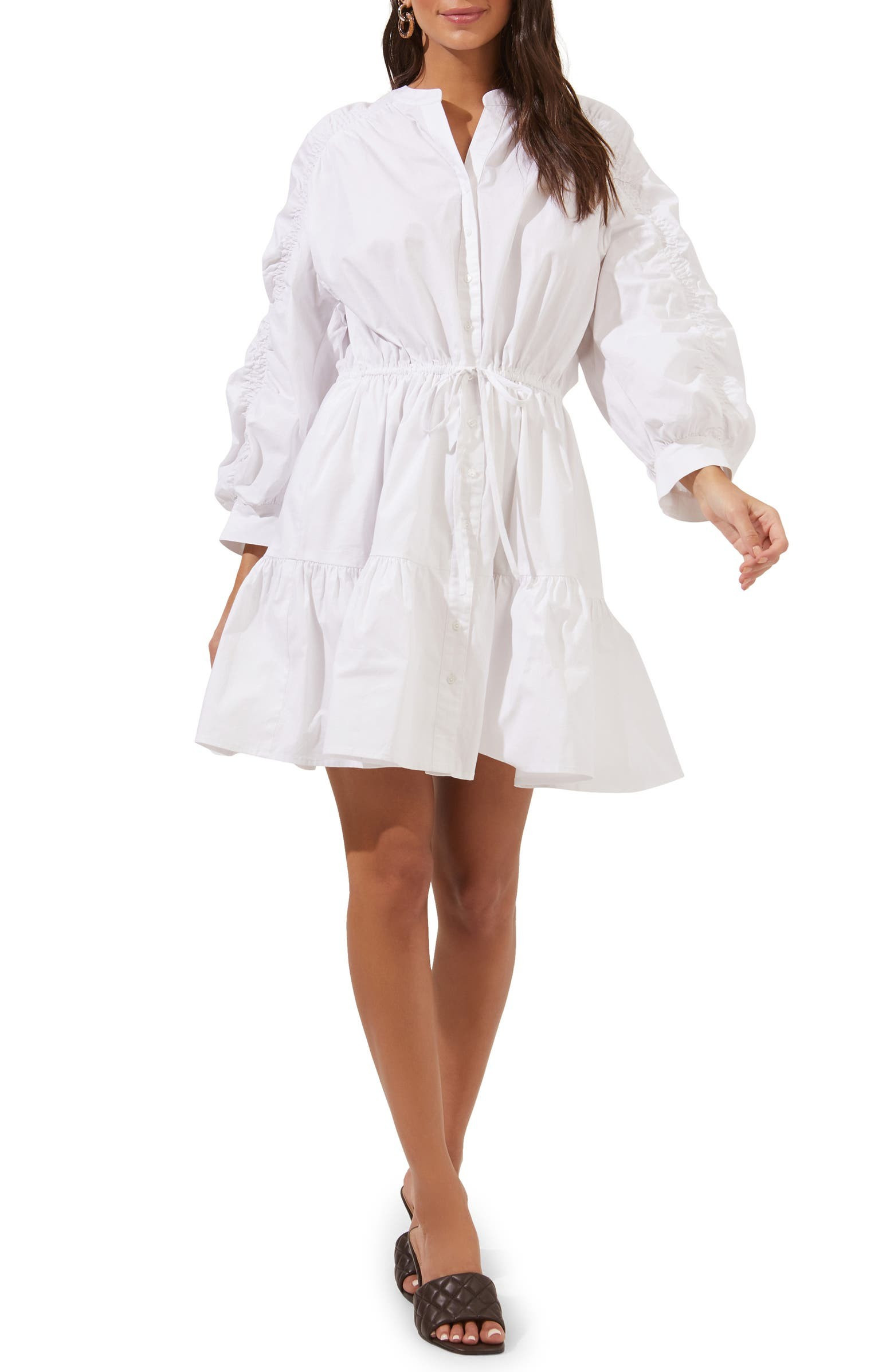 Ruched Shirtdress | Nordstrom