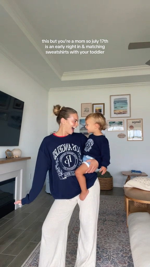 What a night 🫶🏻 and we are getting takeout tonight! Matching with my boy 🤍🤍

#LTKStyleTip #LTKBaby #LTKFamily