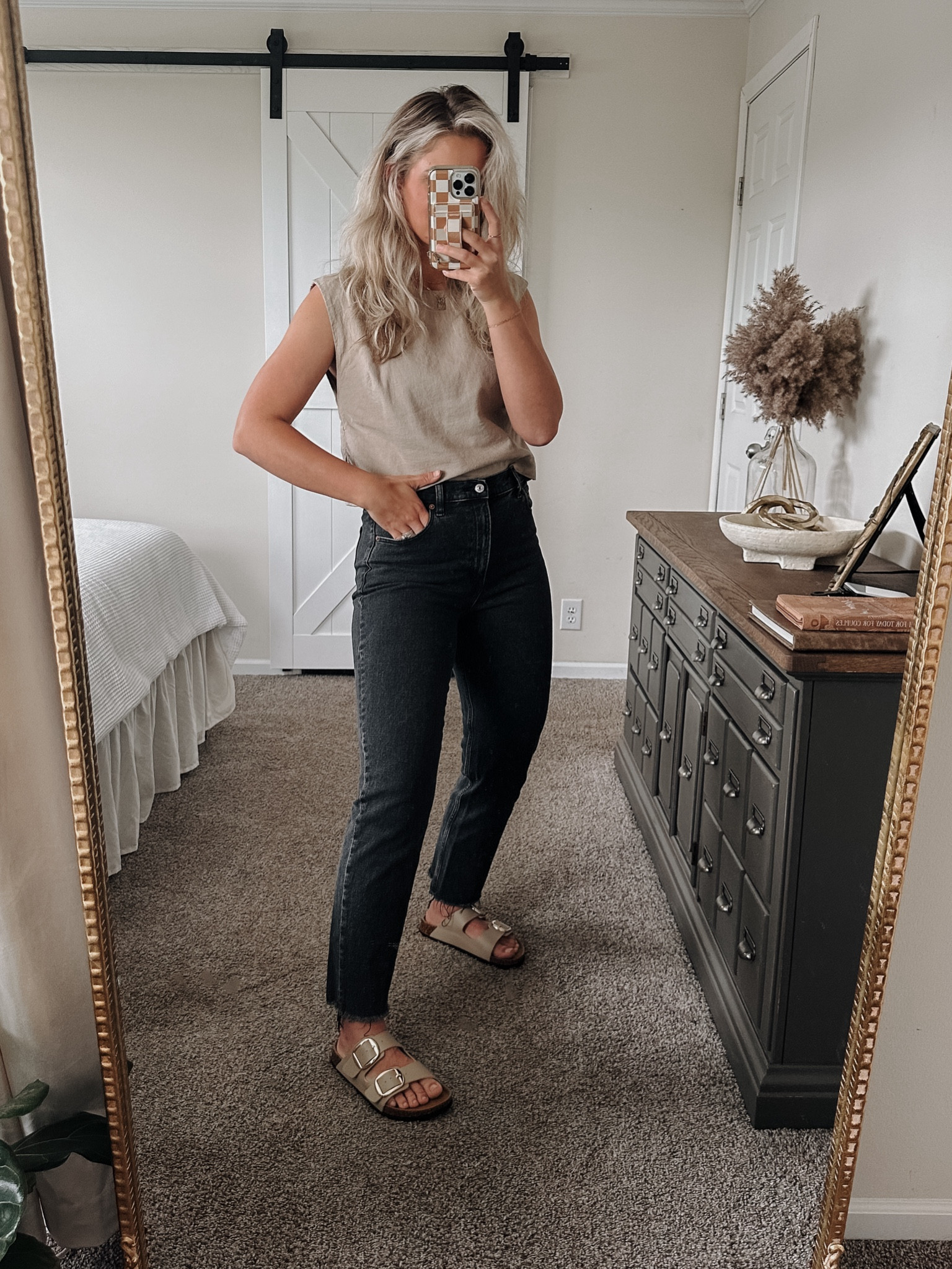 Favorite black jeans!! The raw hem is sold out but they have a regular hem which is just as cute!! I’m in my true size! 29#LTKxAF

#LTKStyleTip #LTKSaleAlert