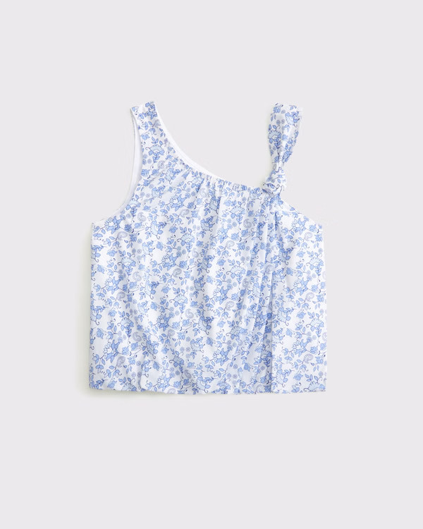 girls poplin asymmetrical set top | girls tops | Abercrombie.com | Abercrombie & Fitch (US)