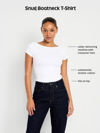 Snug Boatneck T-Shirt | Old Navy (US)