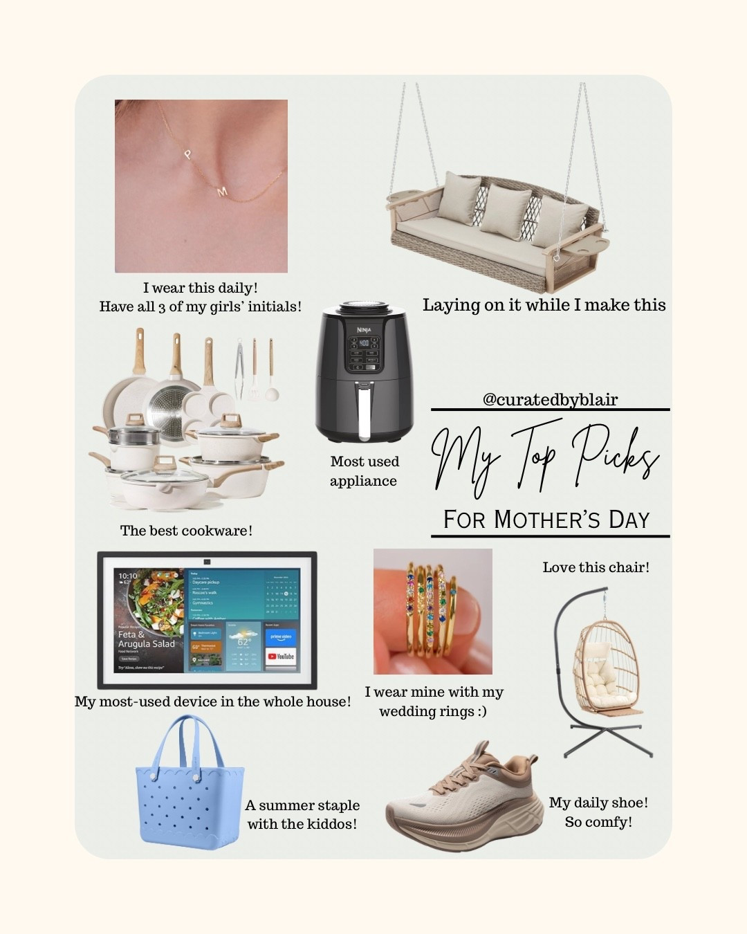 My Mother’s Day Gift Picks! 

#mothersday #mothersdaygifts #giftsformom


#LTKmomlife #LTKMothersDay