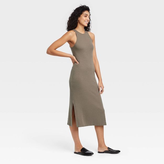 Women's Sleeveless Ribbed Dress - A New Day™ | Target