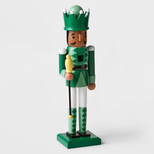 11.5" Wood Nutcracker Green - Wondershop™ | Target