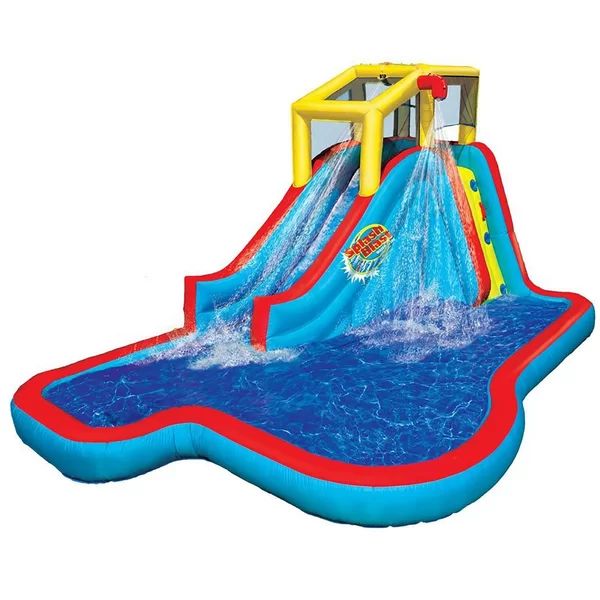 9.5' x 15.33' Inflatable Water Slide with Air Blower | Wayfair North America