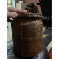 Antique Hand Turned Wood Tobacco Jar | Etsy (US)