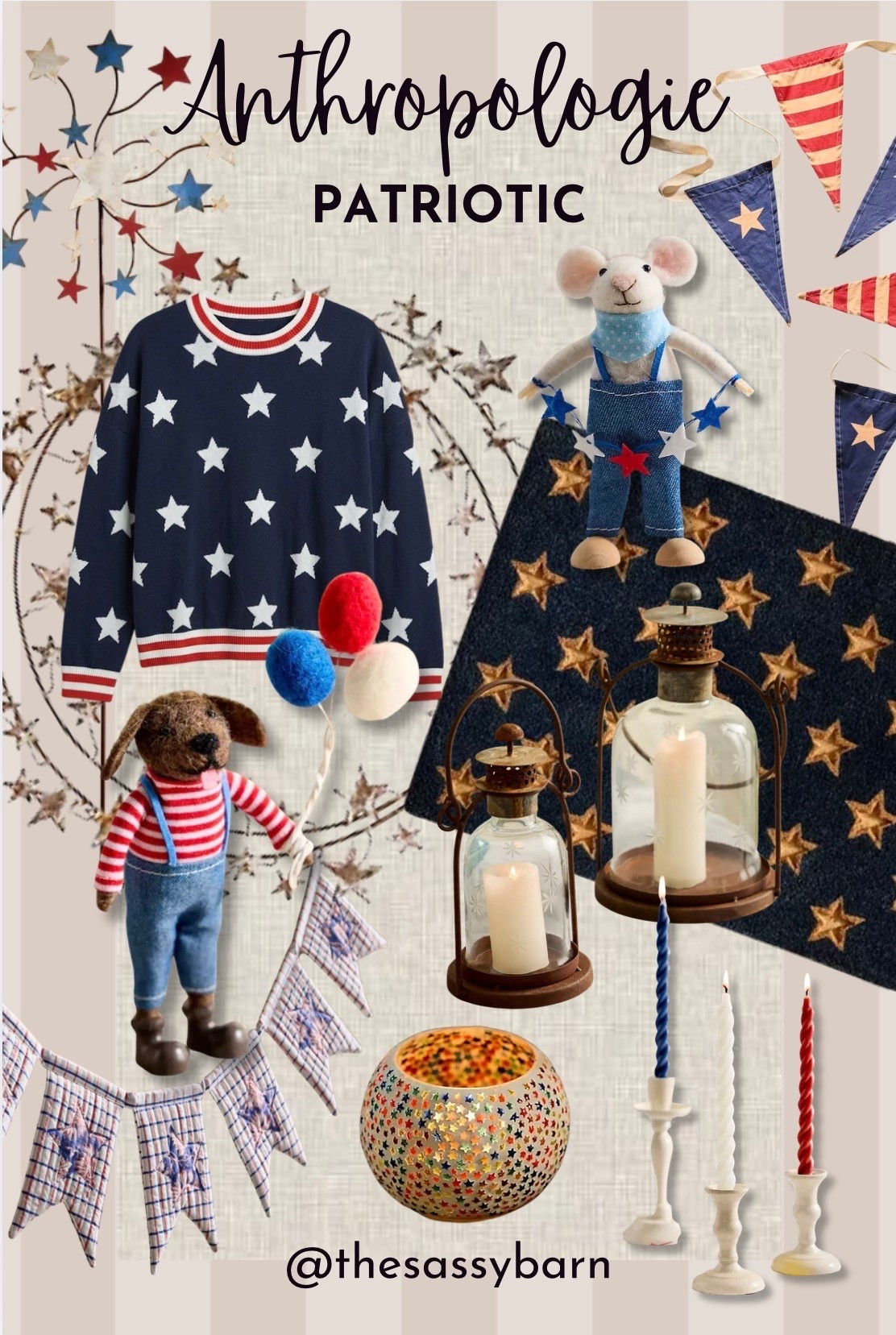 🇺🇸Fun patriotic decor and more at Anthro! That doormat is 😍 🇺🇸

#LTKSeasonal #LTKHome