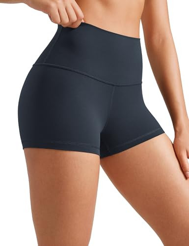 CRZ YOGA Womens Butterluxe Biker Shorts 2.5 Inches - High Waisted Yoga Workout Running Volleyball Spandex Booty Shorts True Navy Small | Amazon (CA)