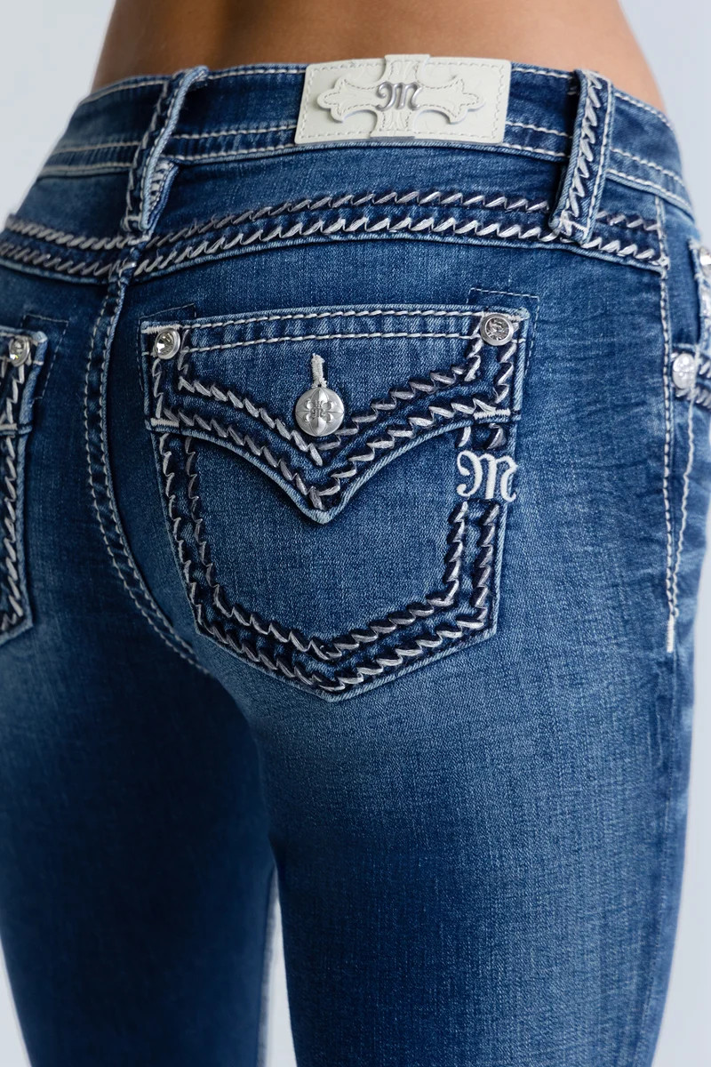 Caroline Stitched Bootcut Jeans | Miss Me