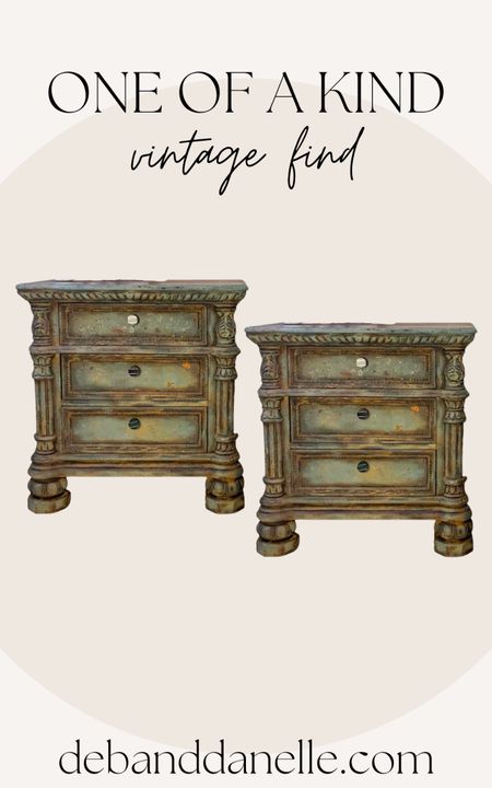 Antique nightstands on Etsy! These are so unique. I love them!

Vintage, one of a kind, vintage find, antique furniture, antique nightstands, nightstands, vintage nightstands, bedroom furniture, living room, side tables, Deb and Danelle 

#LTKstyletip #LTKhome #LTKFind