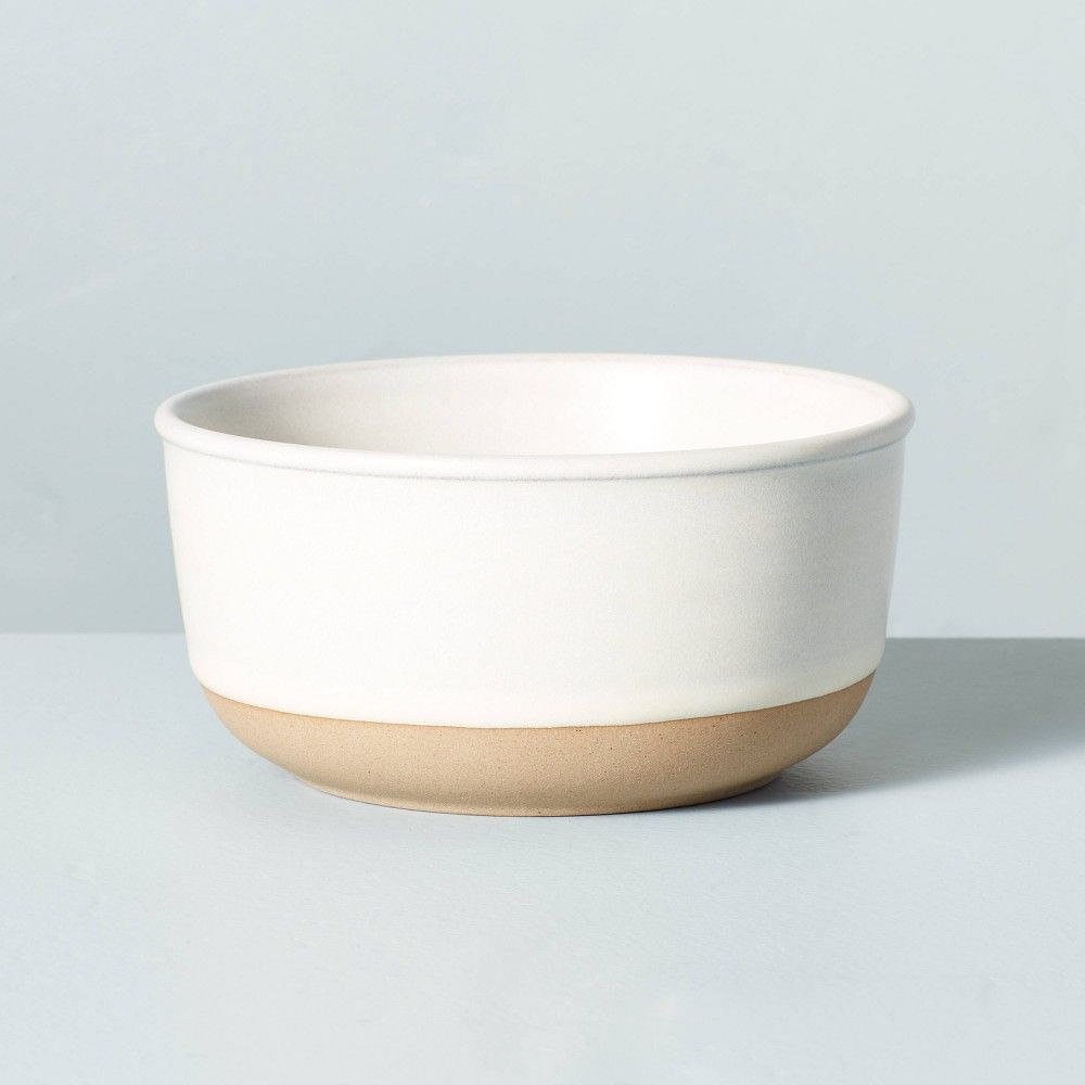 10oz Modern Rim Stoneware Mini Bowl Matte Sour Cream - Hearth & Hand™ with Magnolia | Target